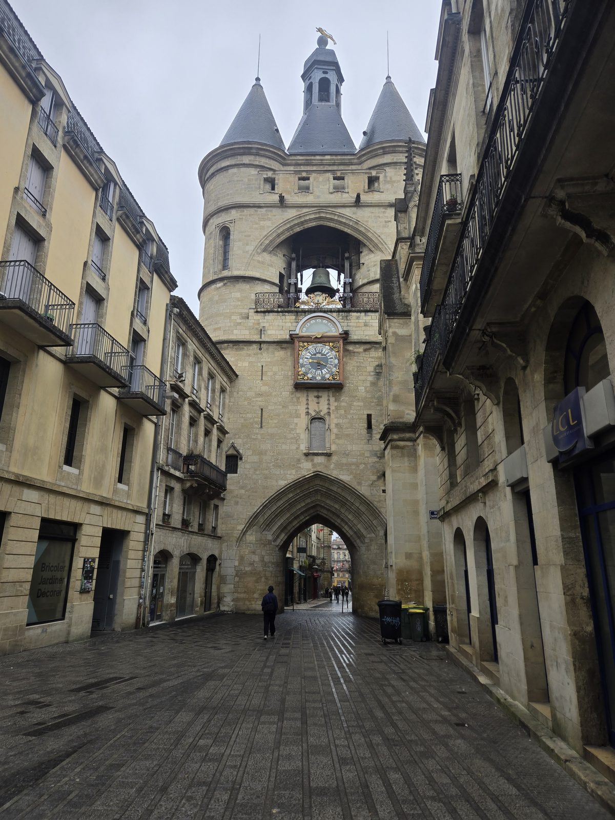 The Grosse Cloche gate with its rounded turrets