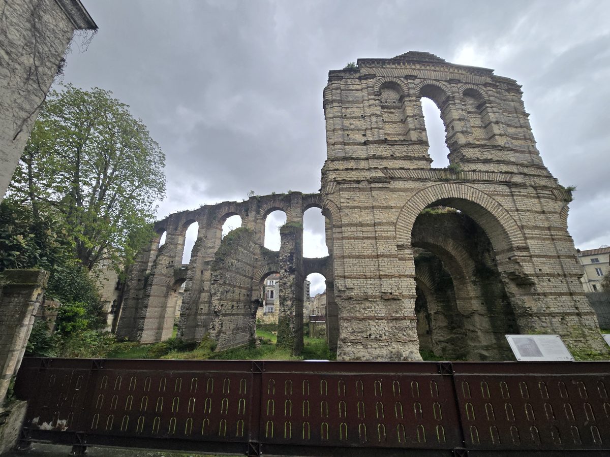 The ruins of the Palais Gallien, the Roman amphitheater of Burdigala