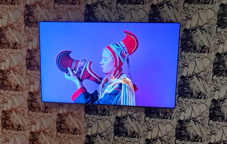 The post-modern artist with the traditional Swedish hat