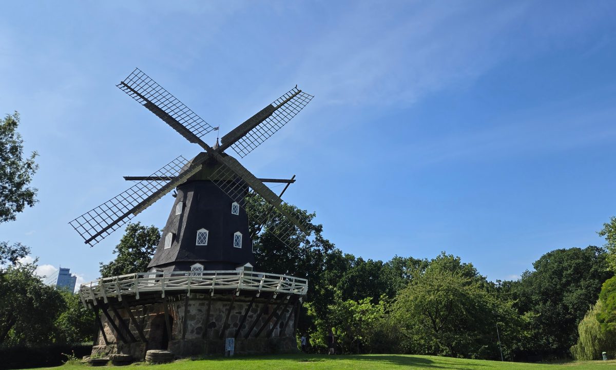 A traditional Dutch-style windmill in Malm&ouml;