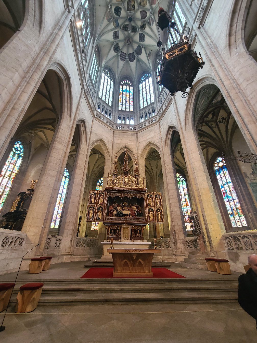Interior of St. Barbara's Cathedral in Kutná Hora