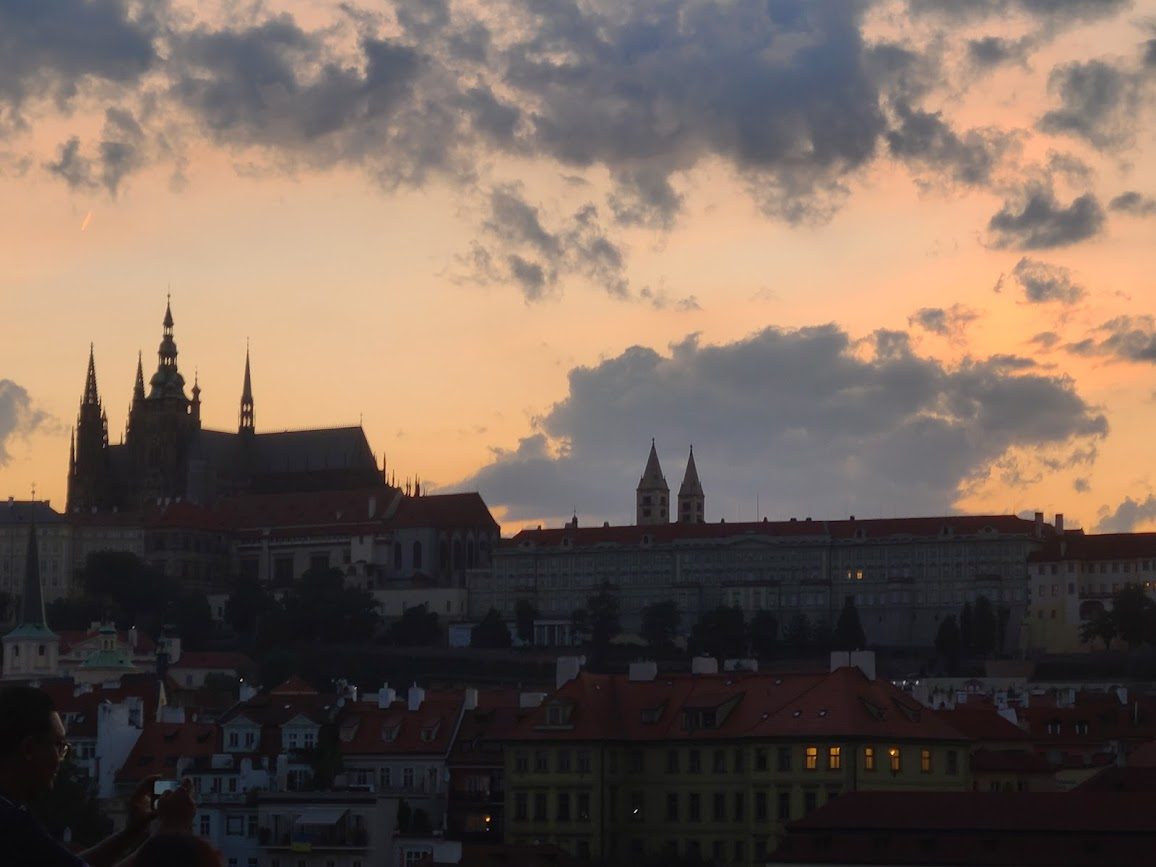 Prague Castle at sunset